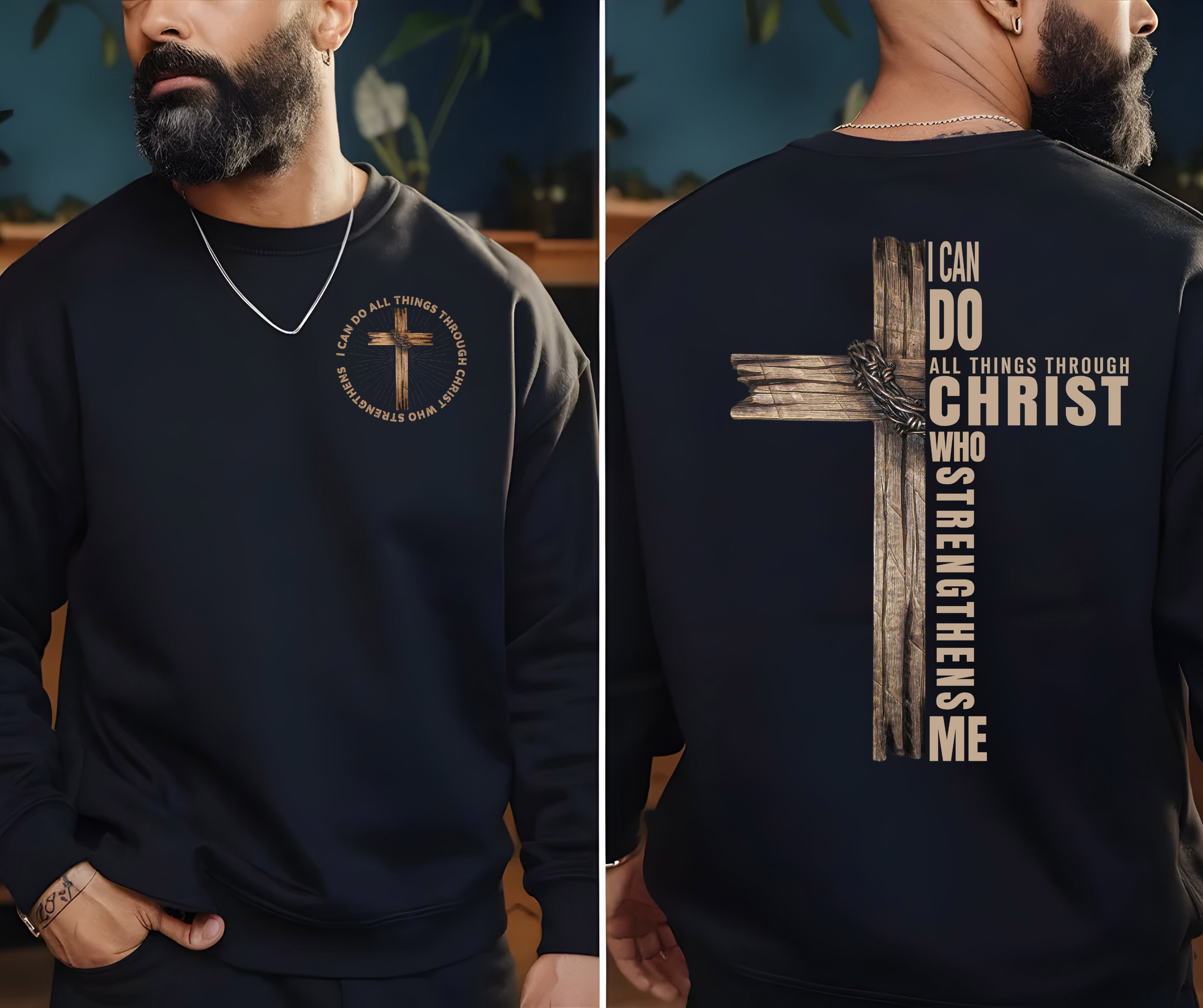 Unisex I Can Do All Things Through Christ Crew Sweatshirt