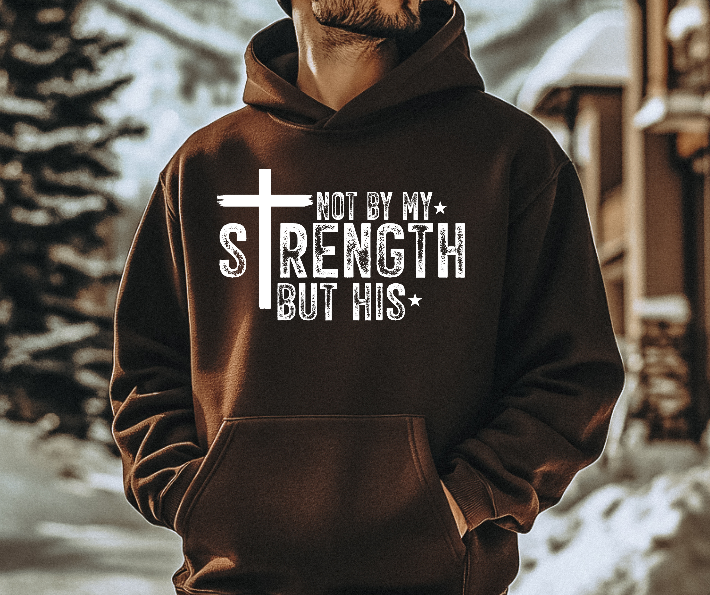 Unisex Not By My Strength But His Hoodie