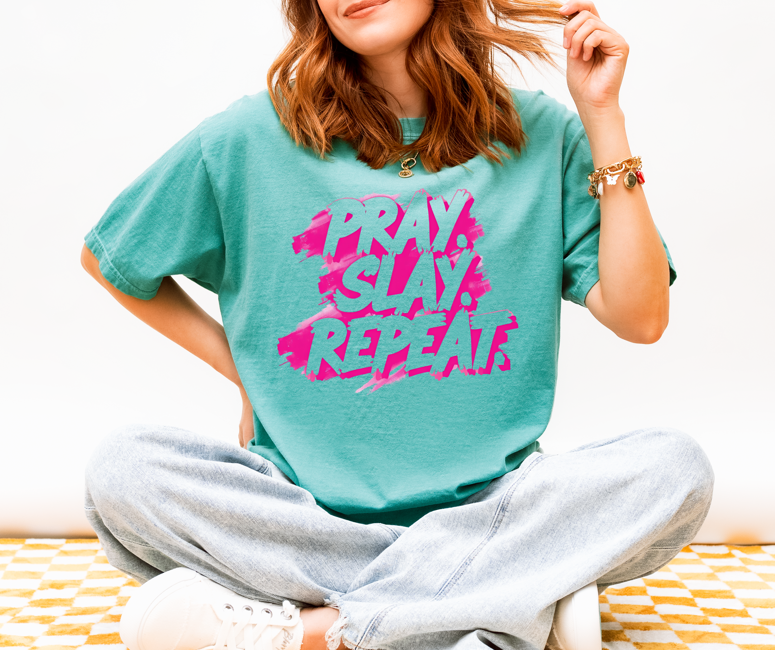 Pray Slay Repeat Tee